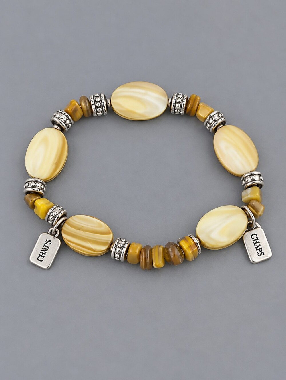 CHAPS Shell Gemstone Stretch Bracelet